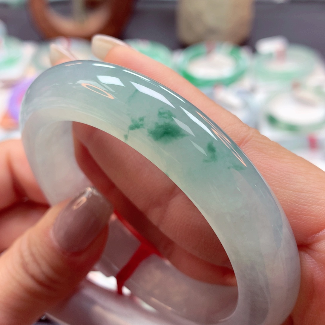 翡翠手镯未镶嵌55正17号88