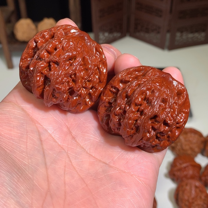 文玩核桃把件昭*虎头7