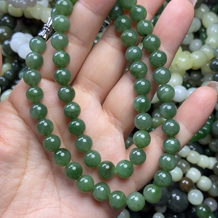 和田玉未镶嵌手链卡8