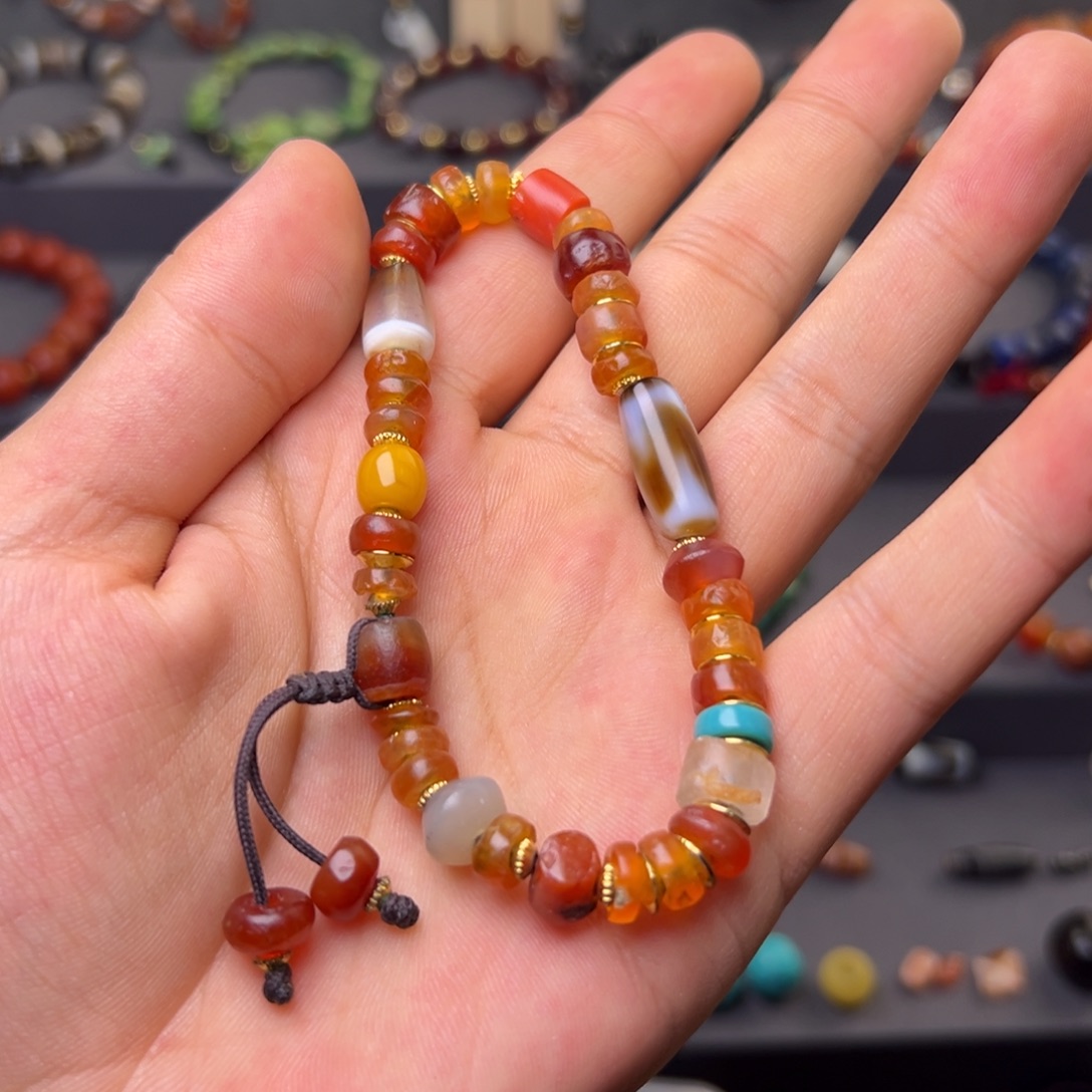 玛瑙/玉髓合金颈饰