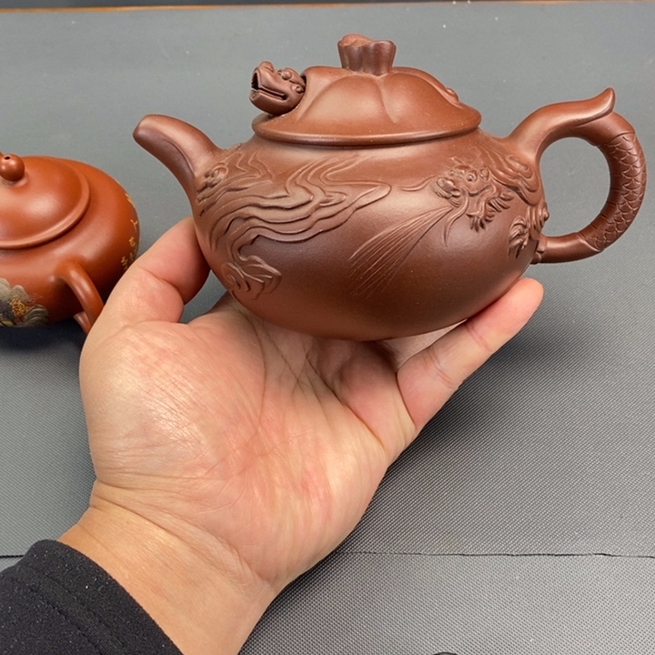 小***5茶壶紫砂全手云龙