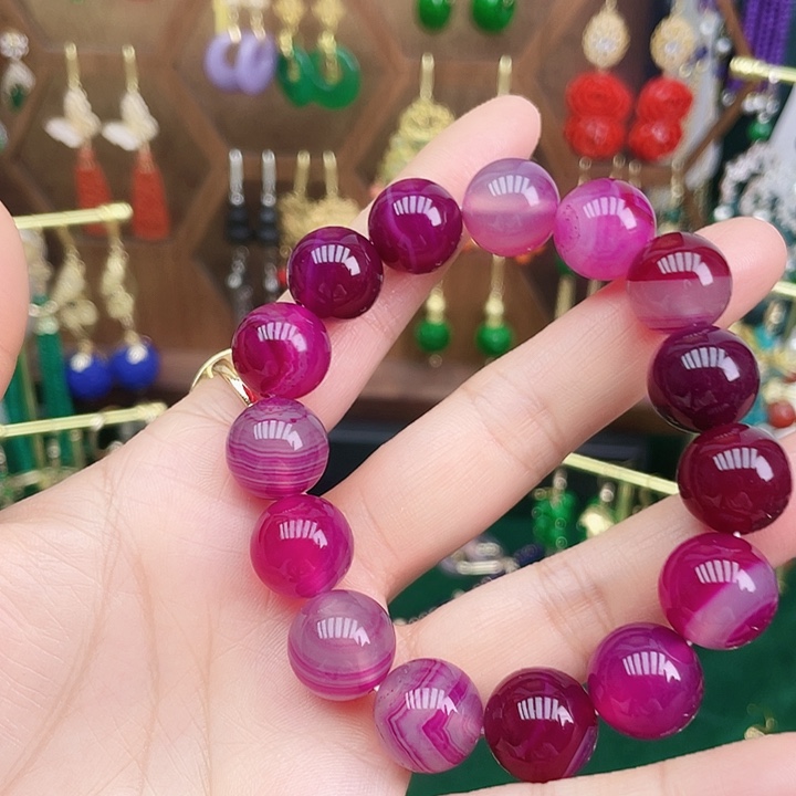 玛瑙/玉髓耳钉合金