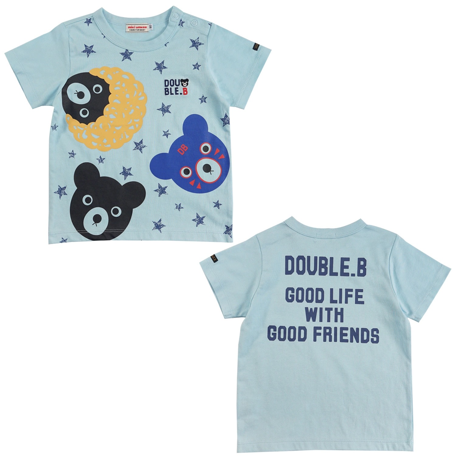 MK新款男童短袖T恤夏季卡通刺绣宝宝上衣