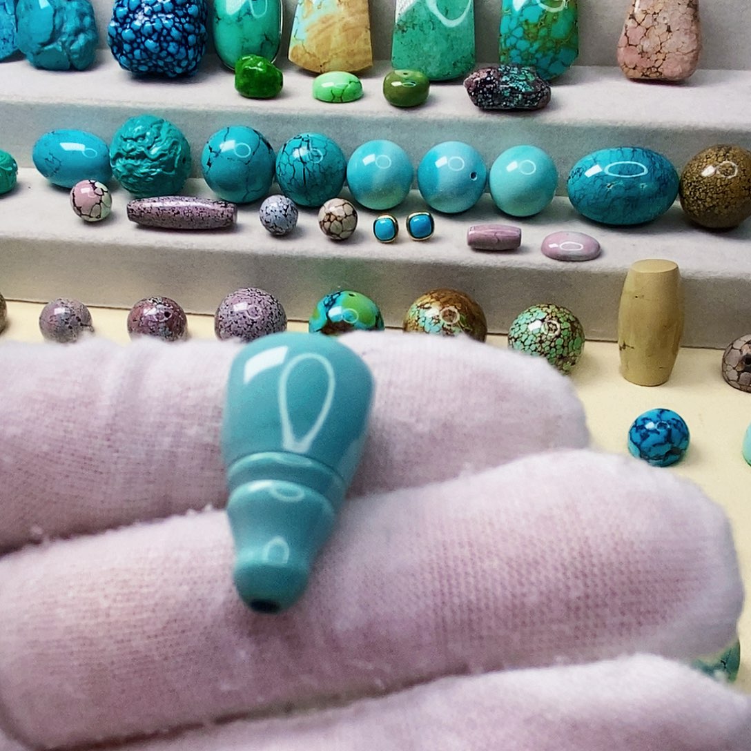 绿松石珠宝奇石未镶嵌