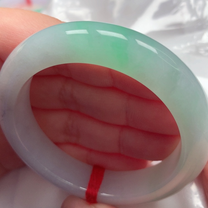 翡翠手镯未镶嵌冰阳绿41