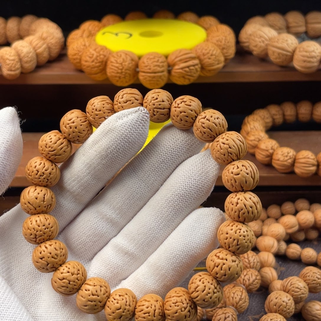 纵***滑桃核吊坠野生磨盘金豆