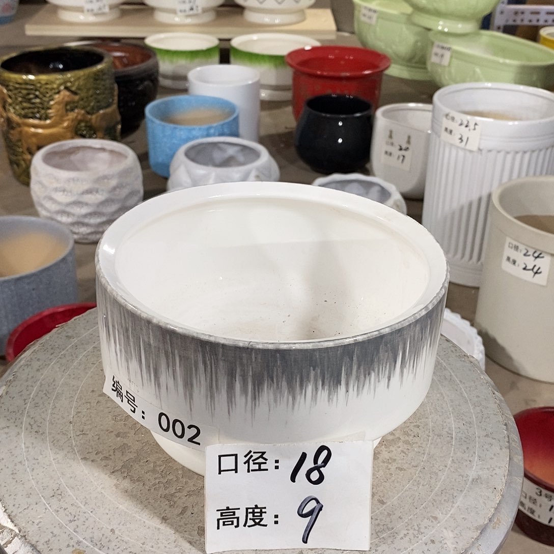 【闪购商品】陶瓷微瑕花盆-CCH002-1个小号