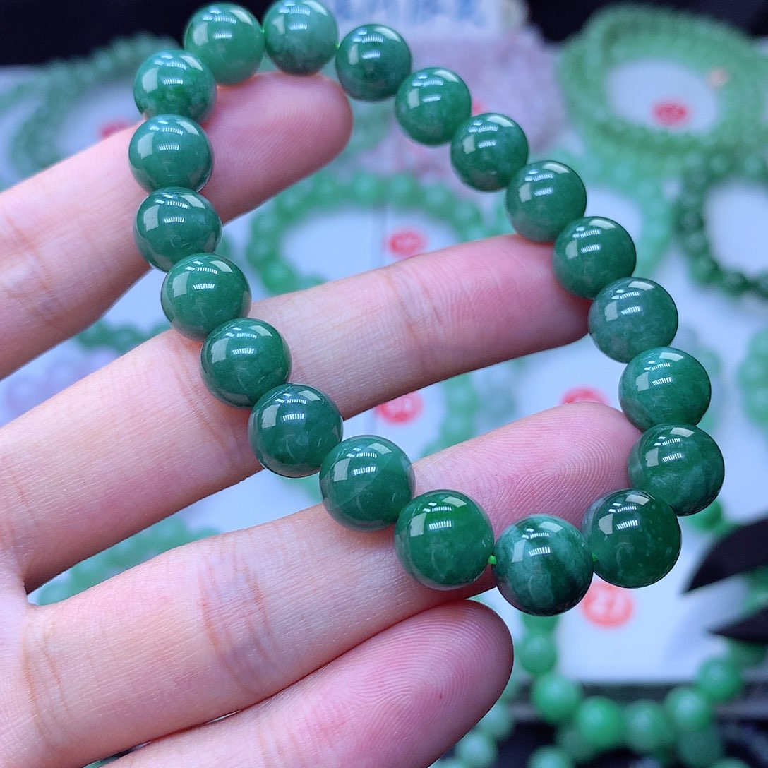 翡翠未镶嵌毛衣链