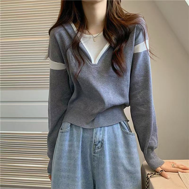 【直播间过款链接】500-599 秋冬季宽松休闲长袖毛针织衫气质上衣 5