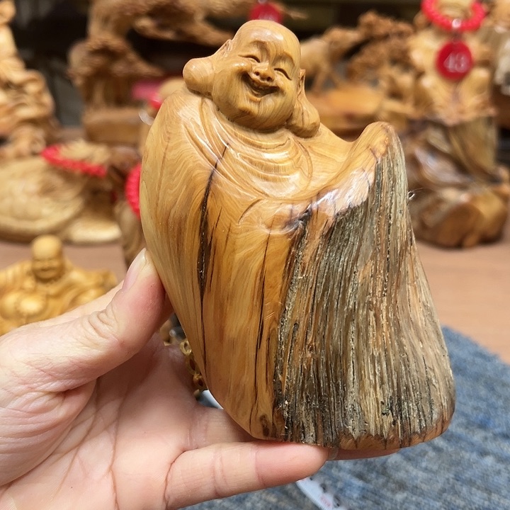 柏木太行崖柏手把摆件