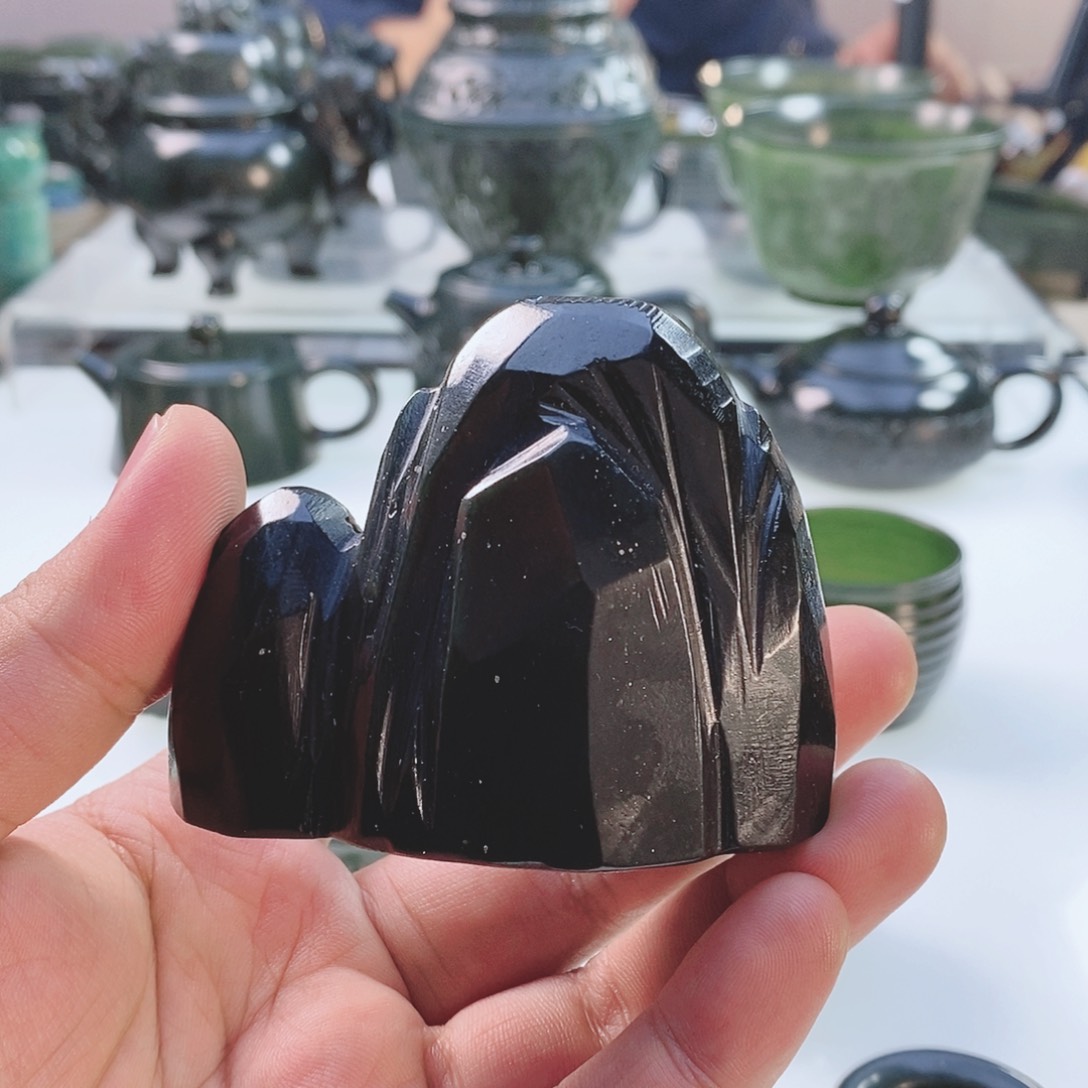 和田玉（青玉）把件未镶嵌