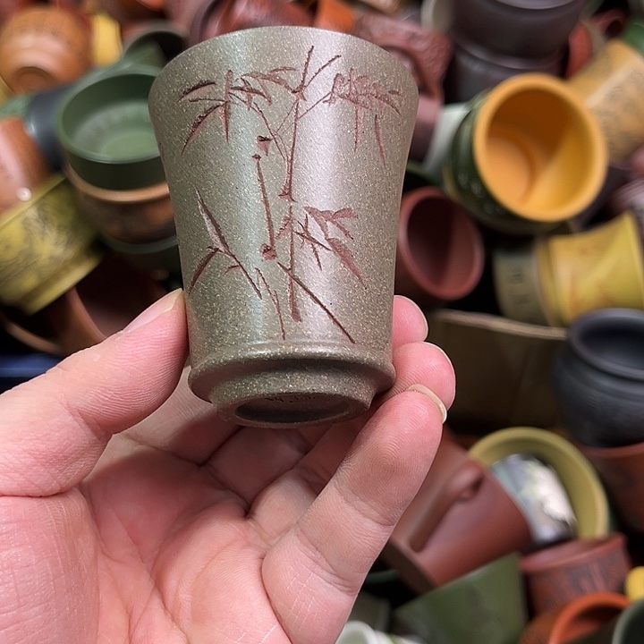 紫砂茶杯全手工紫砂主人杯