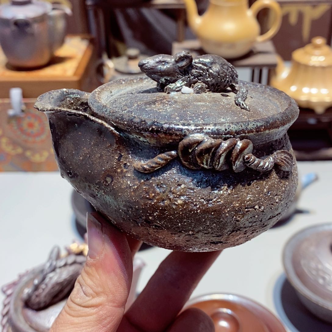 柴烧茶具陶瓷杯子