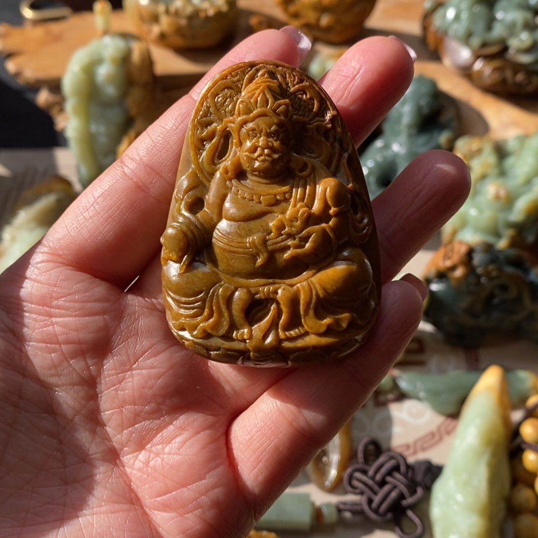 岫岩河磨玉（透闪石质玉）挂件未镶嵌随*