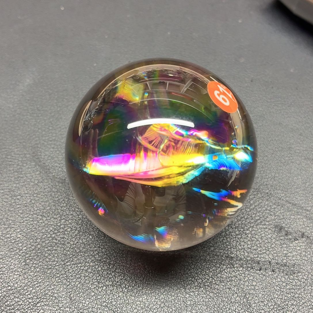 祥***瑞水晶珠宝半成品未镶嵌爆彩5.57A938