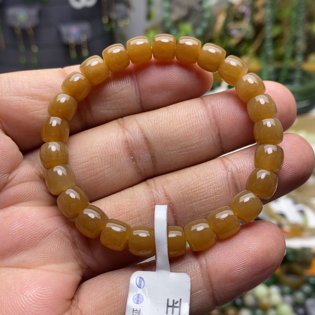 和田玉（糖玉）手链未镶嵌74