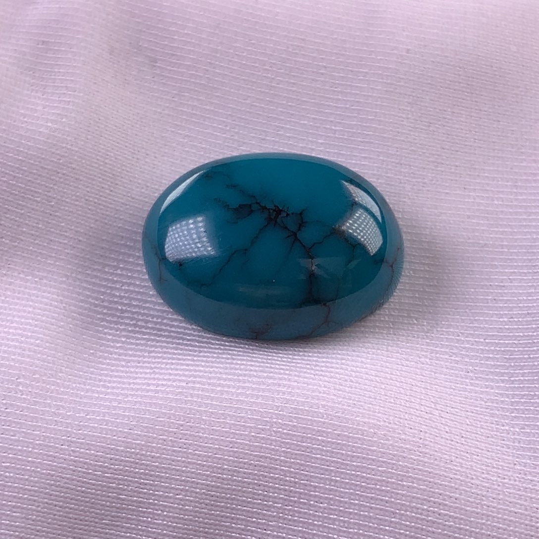 绿松石未镶嵌珠宝奇石14.1x18.8mm