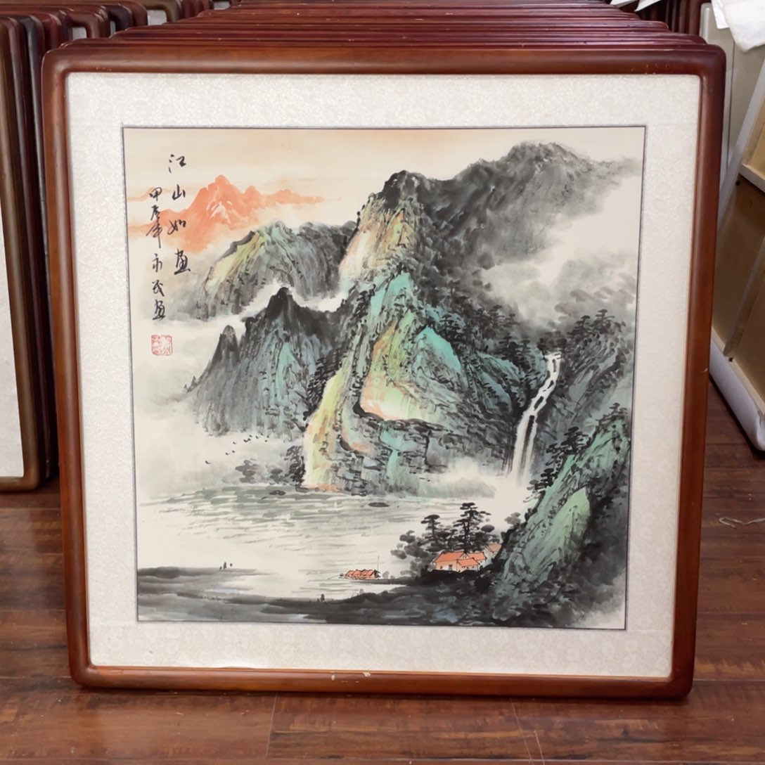 国画带框尺寸63*63厘米