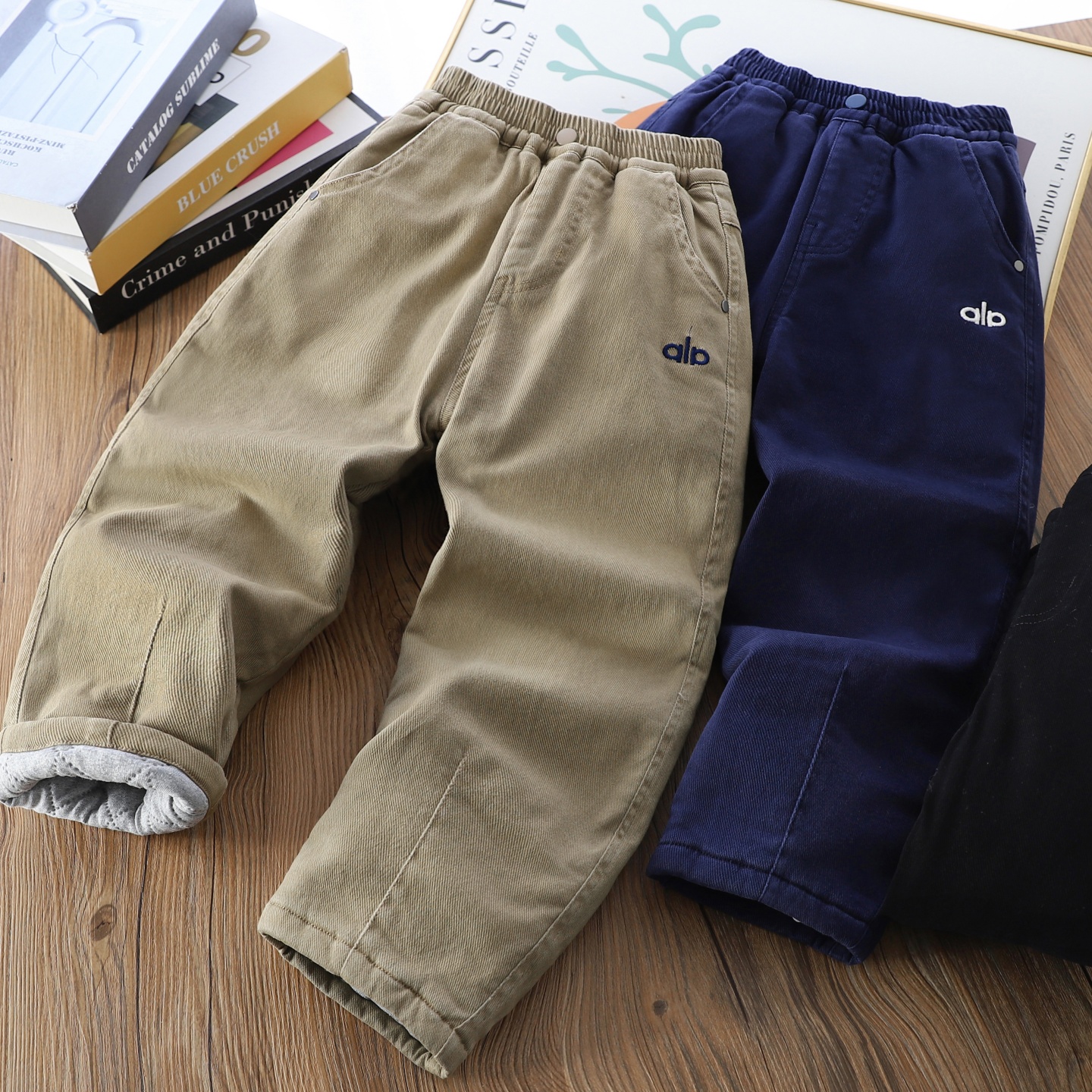 一条过冬男童加厚大棉裤2025冬季儿童保暖长裤子中大童直筒夹棉裤