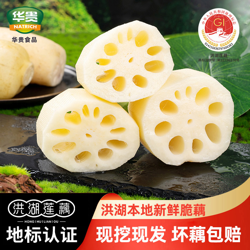 精选洪湖新鲜脆藕清炒脆甜爽口新花脆藕1斤/3斤/4斤装新鲜现挖