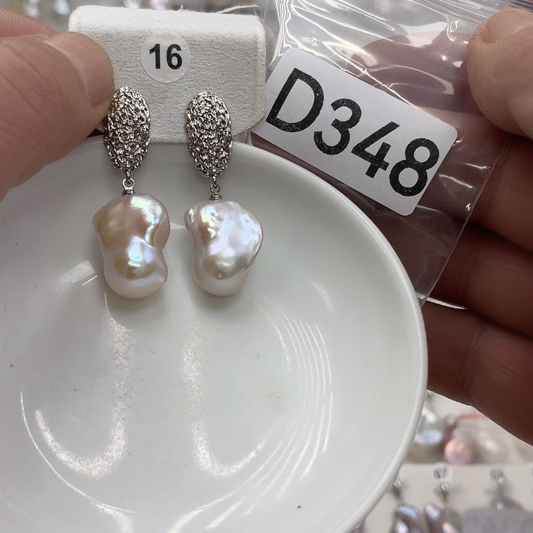 淡水珍珠颈饰银S925镶嵌眉*