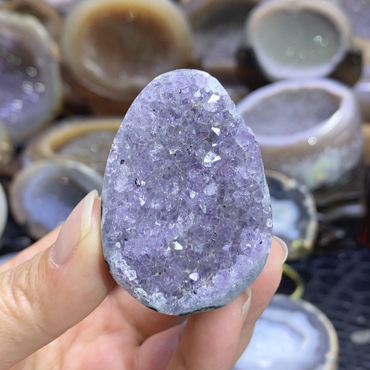 未镶嵌珠宝半成品水晶小龙蛋