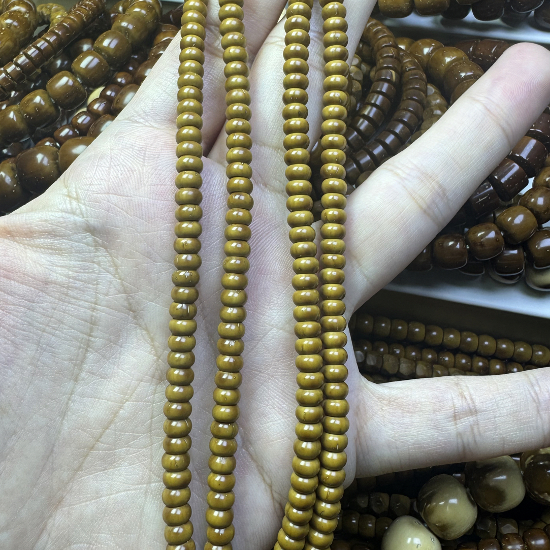 精品紫金鼠6*3mm纯肉算盘脖挂210颗