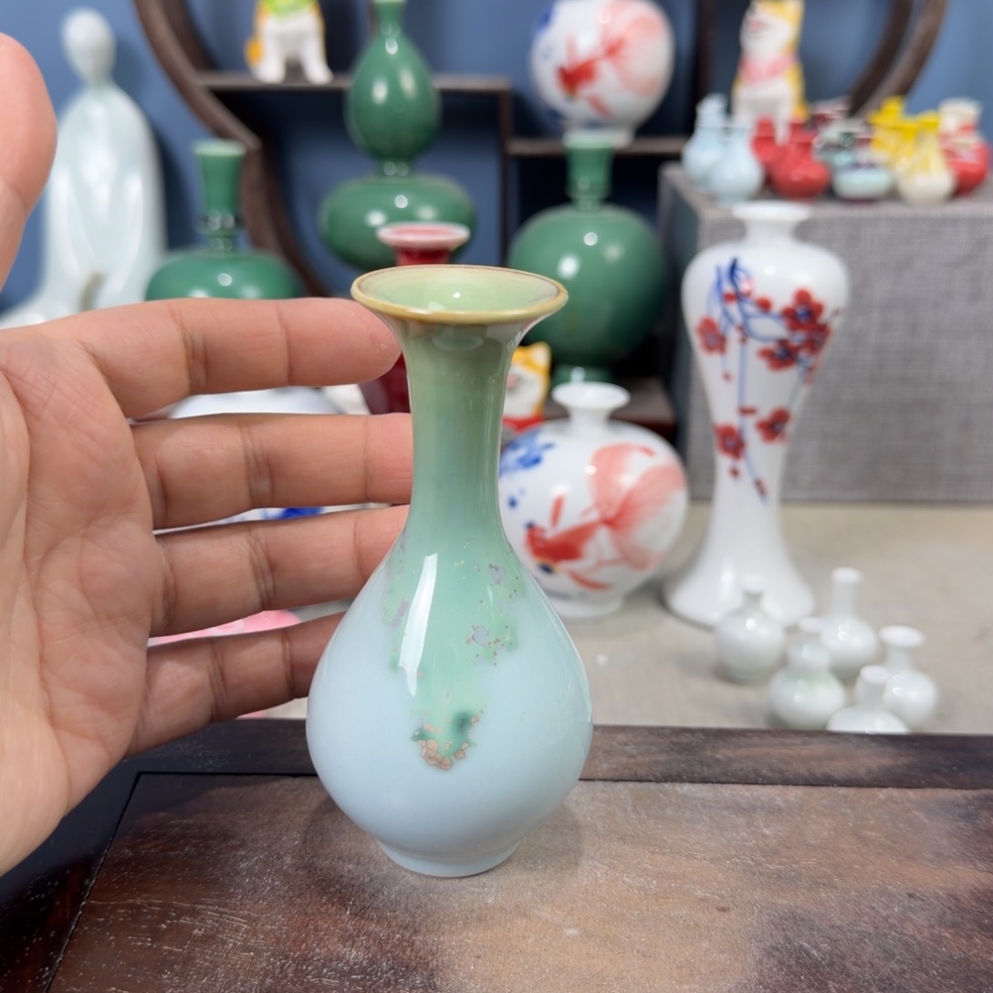 陶瓷手工小花器摆件