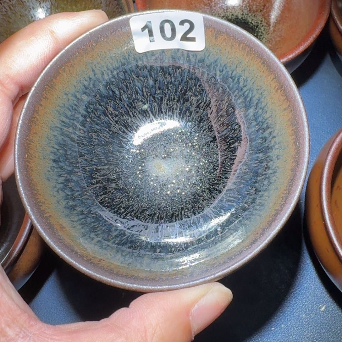 小雨茶盏，手工的柴烧用****3