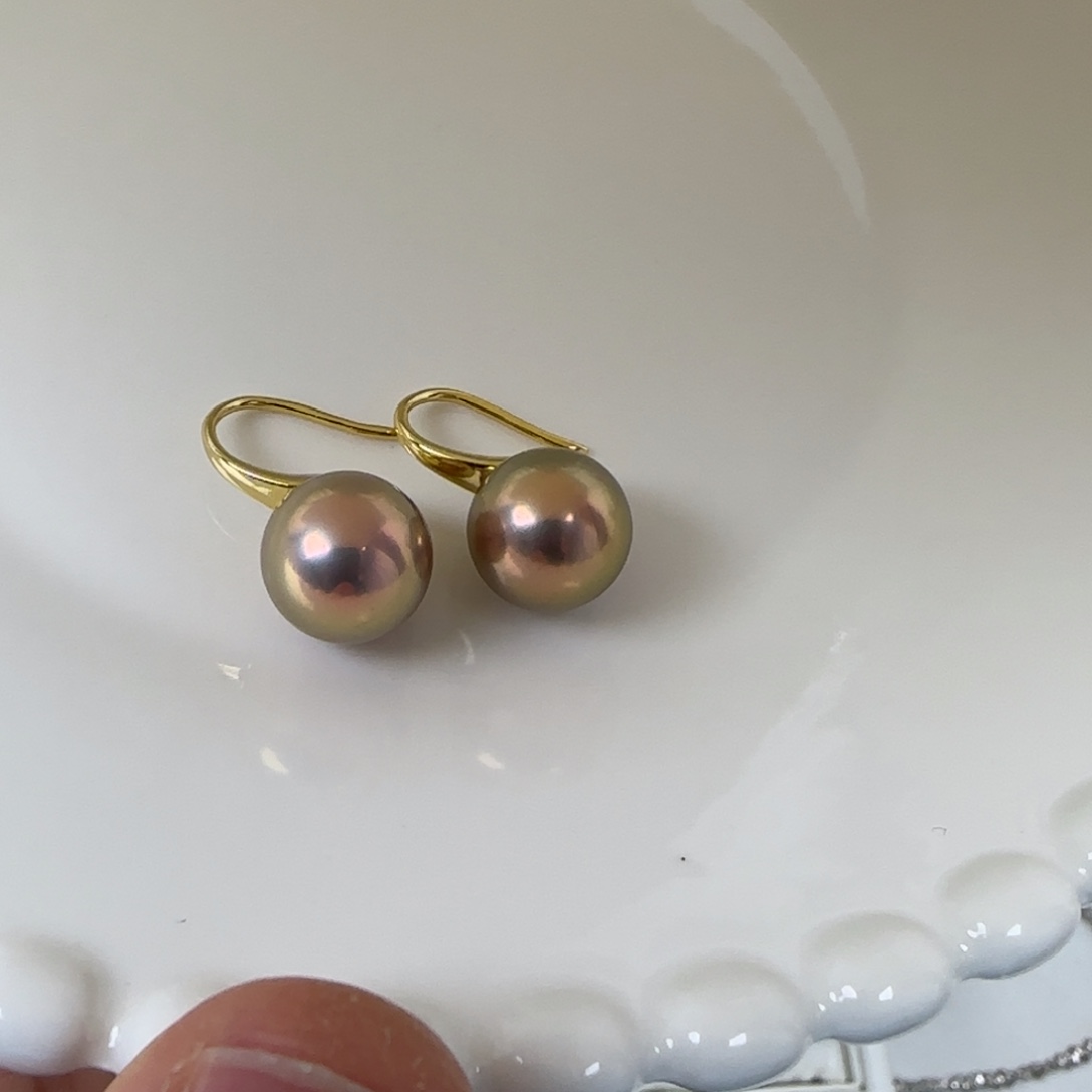 耳饰淡水珍珠银S925镶嵌