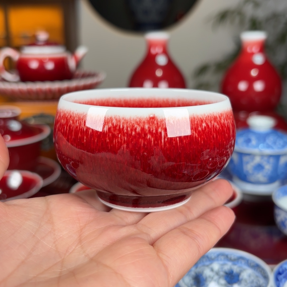 杯闻轩坊柴窑 禅定杯