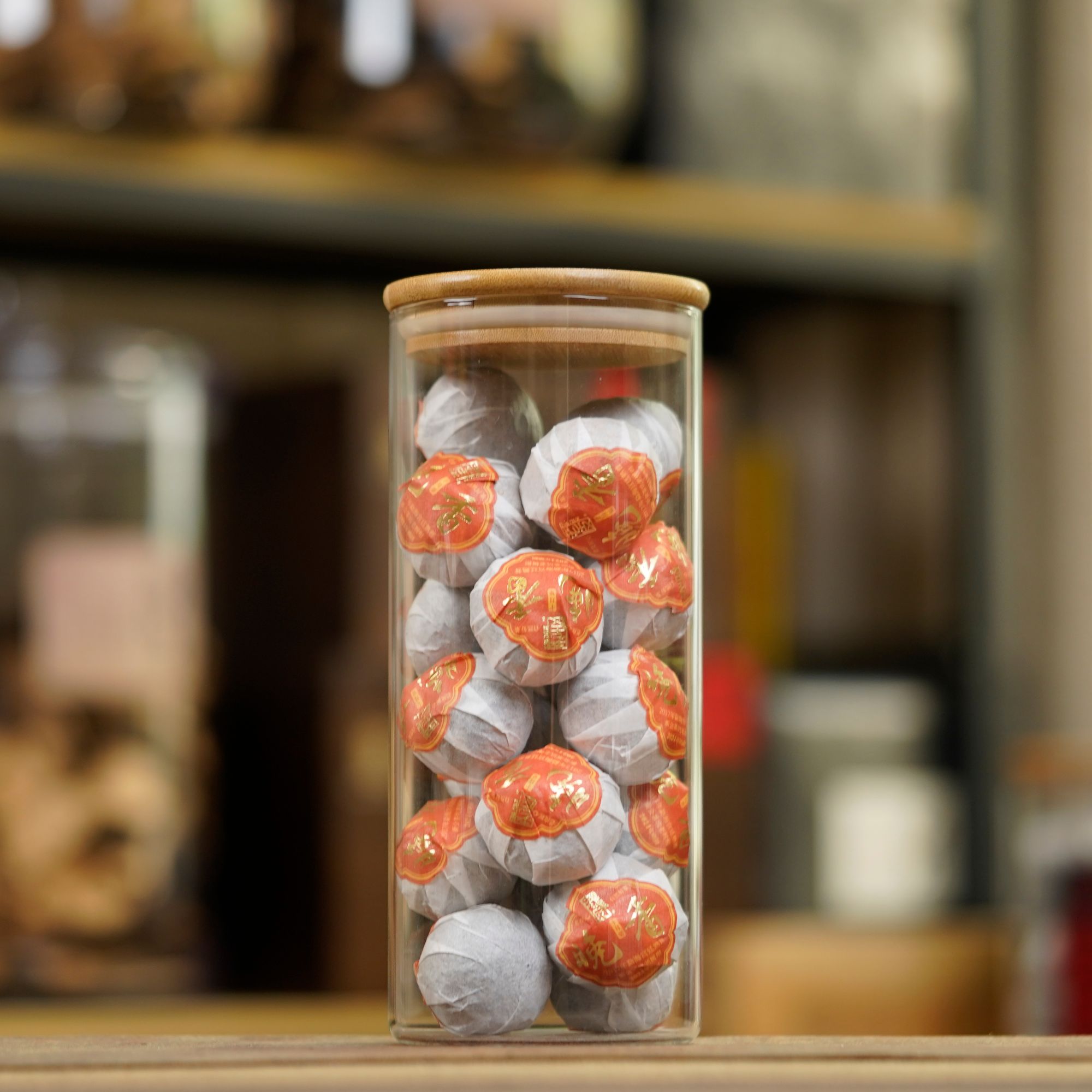 【2024年晚香小青柑】茶坑老树柑+17年勐海宫廷熟普 250g/500g