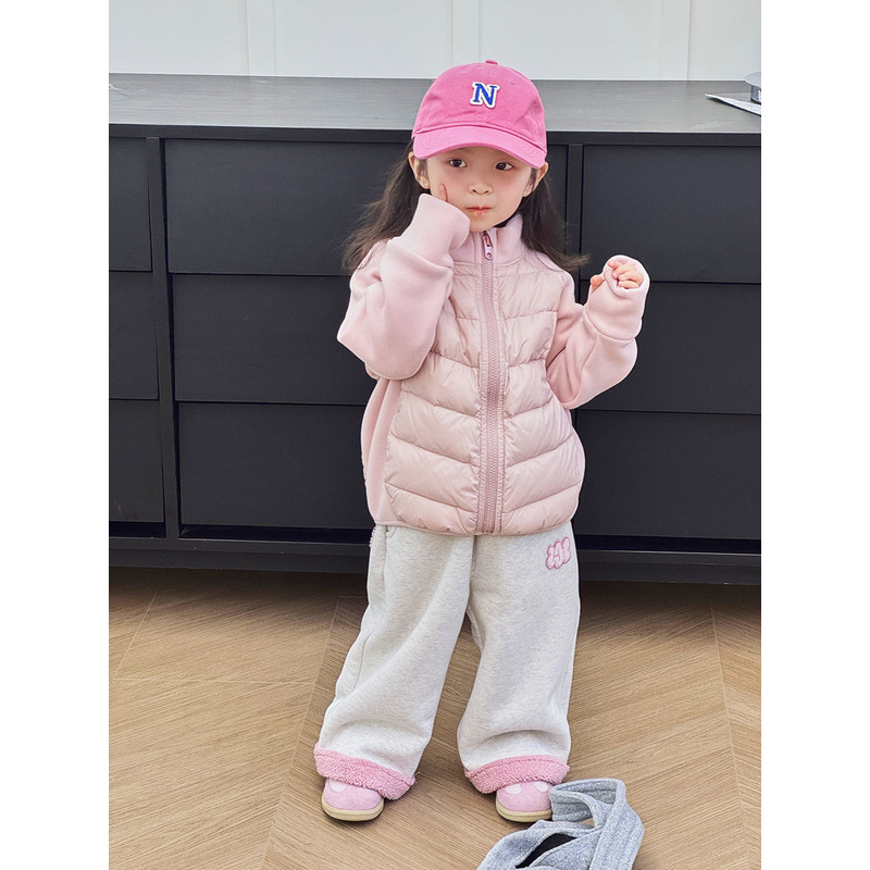 AMILRIS安米莉/Y9552-36009/时尚拼接羽绒服/女小童90-130码/2025