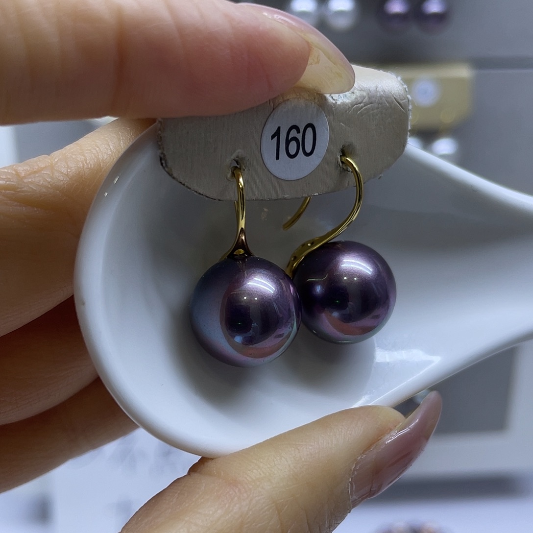 耳饰淡水珍珠银S925镶嵌