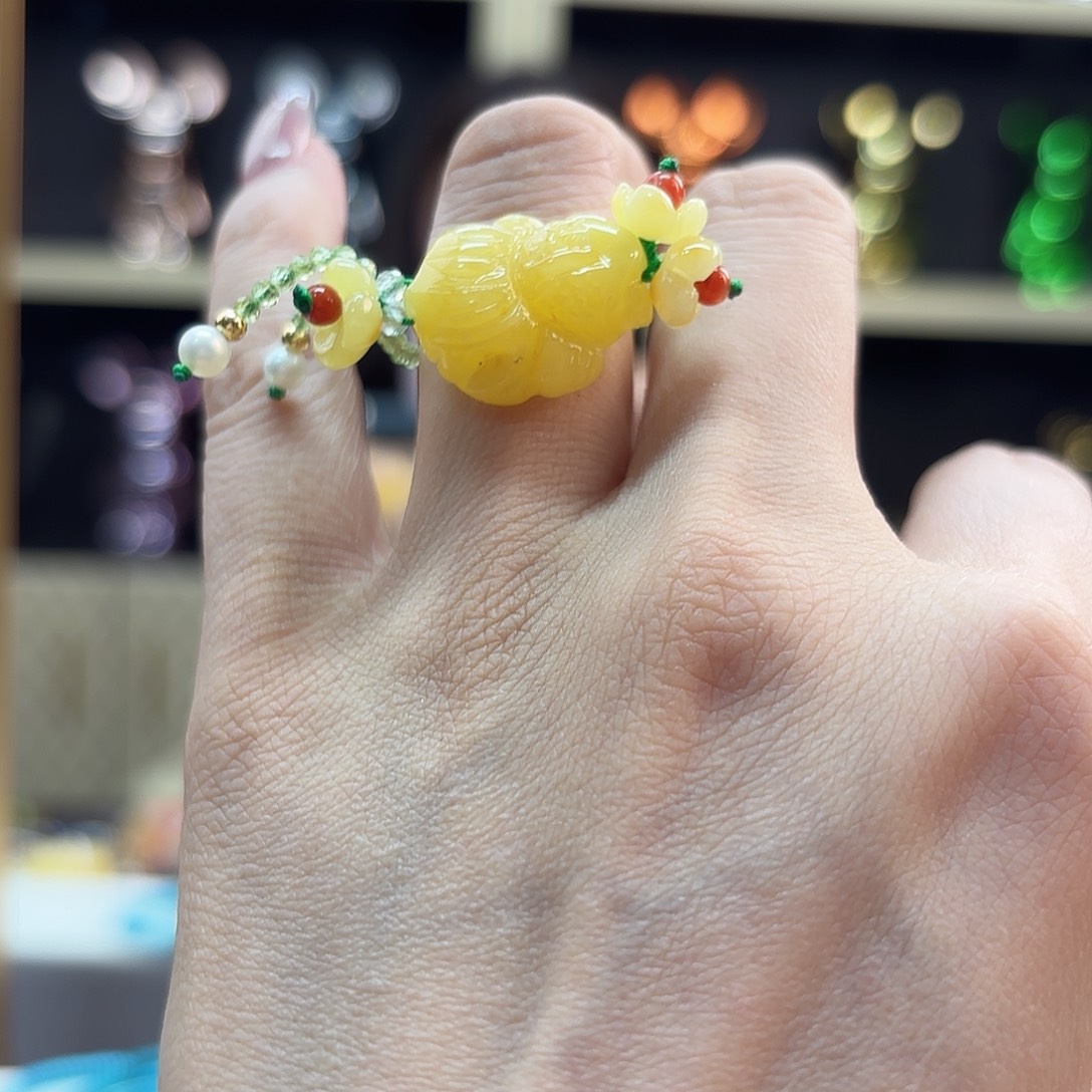 琥珀未镶嵌手链琥珀