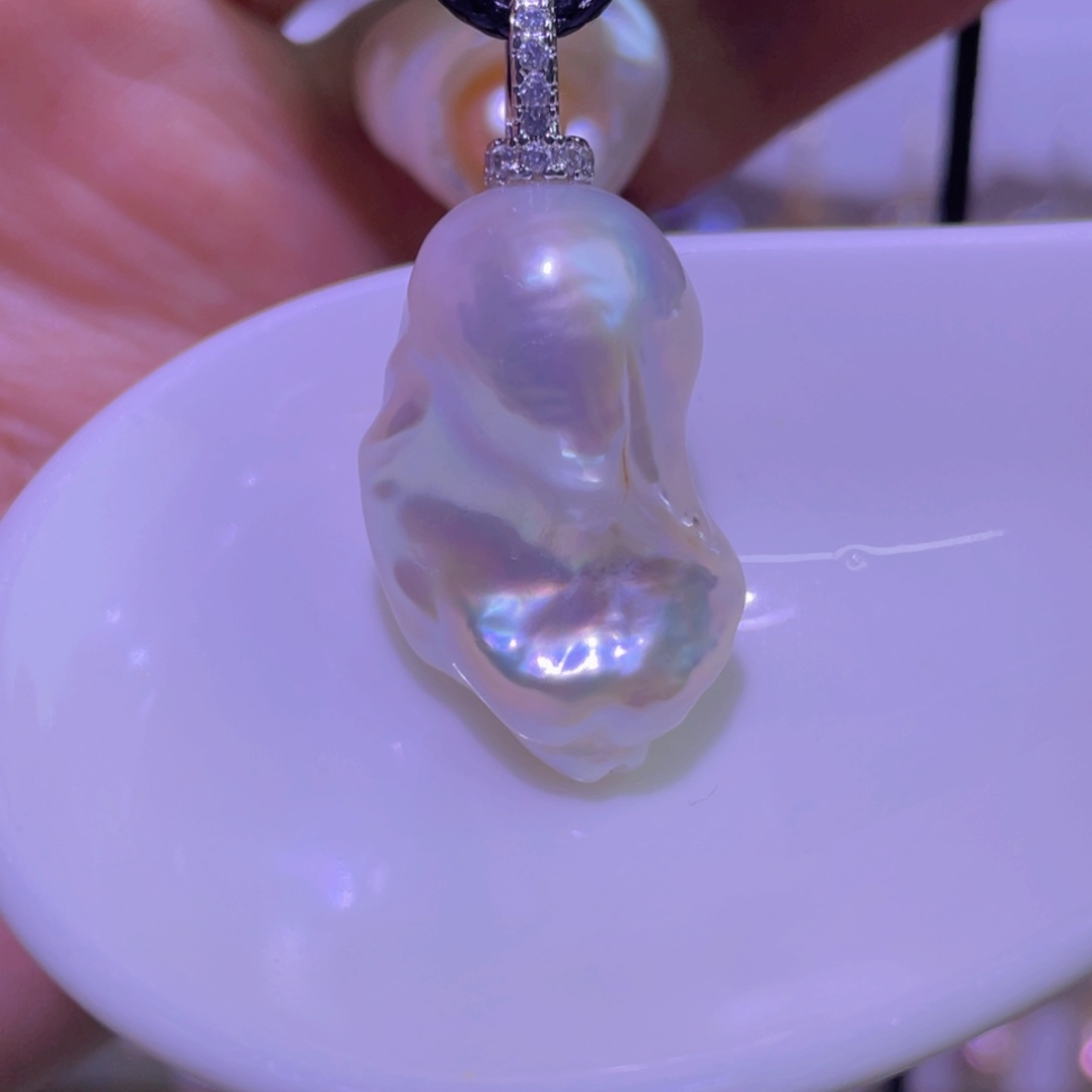 天然淡水珍珠吊坠未镶嵌淡水珍珠