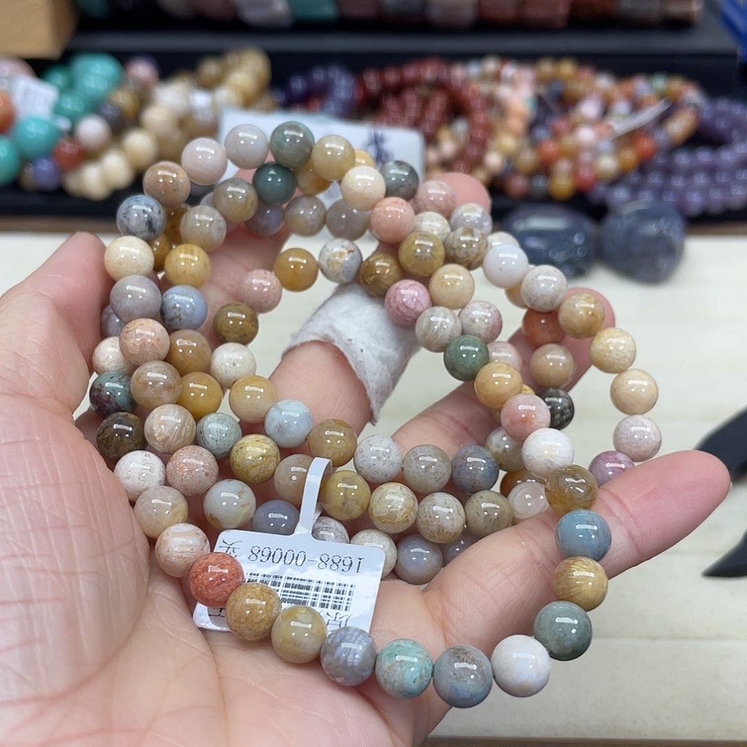 未镶嵌手串硅化珊瑚（珊瑚玉）503