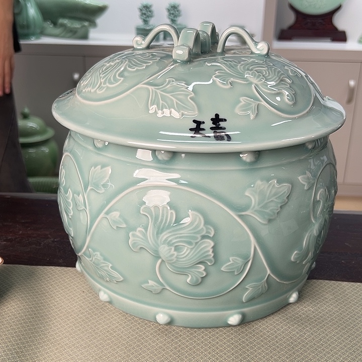 龙泉云间青瓷小米茶器