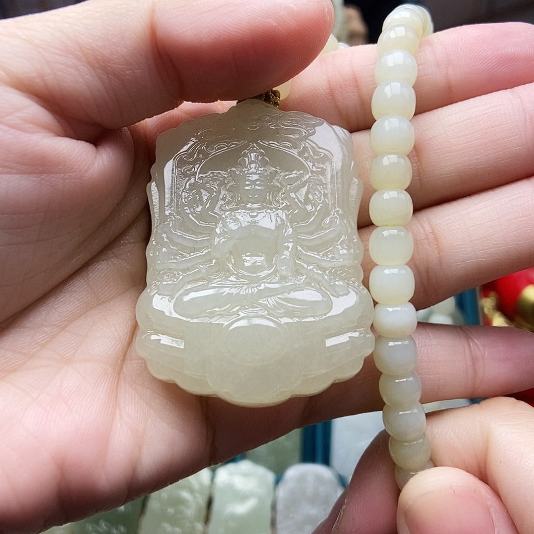 和田玉颈饰未镶嵌用****6