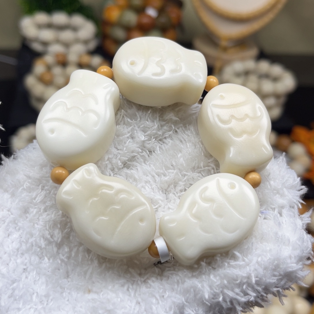 菩提根/象牙果吊坠1.16.53比目鱼手捻