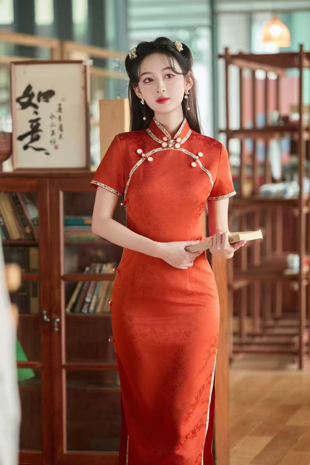 25028（南乔）夏季时尚旗袍