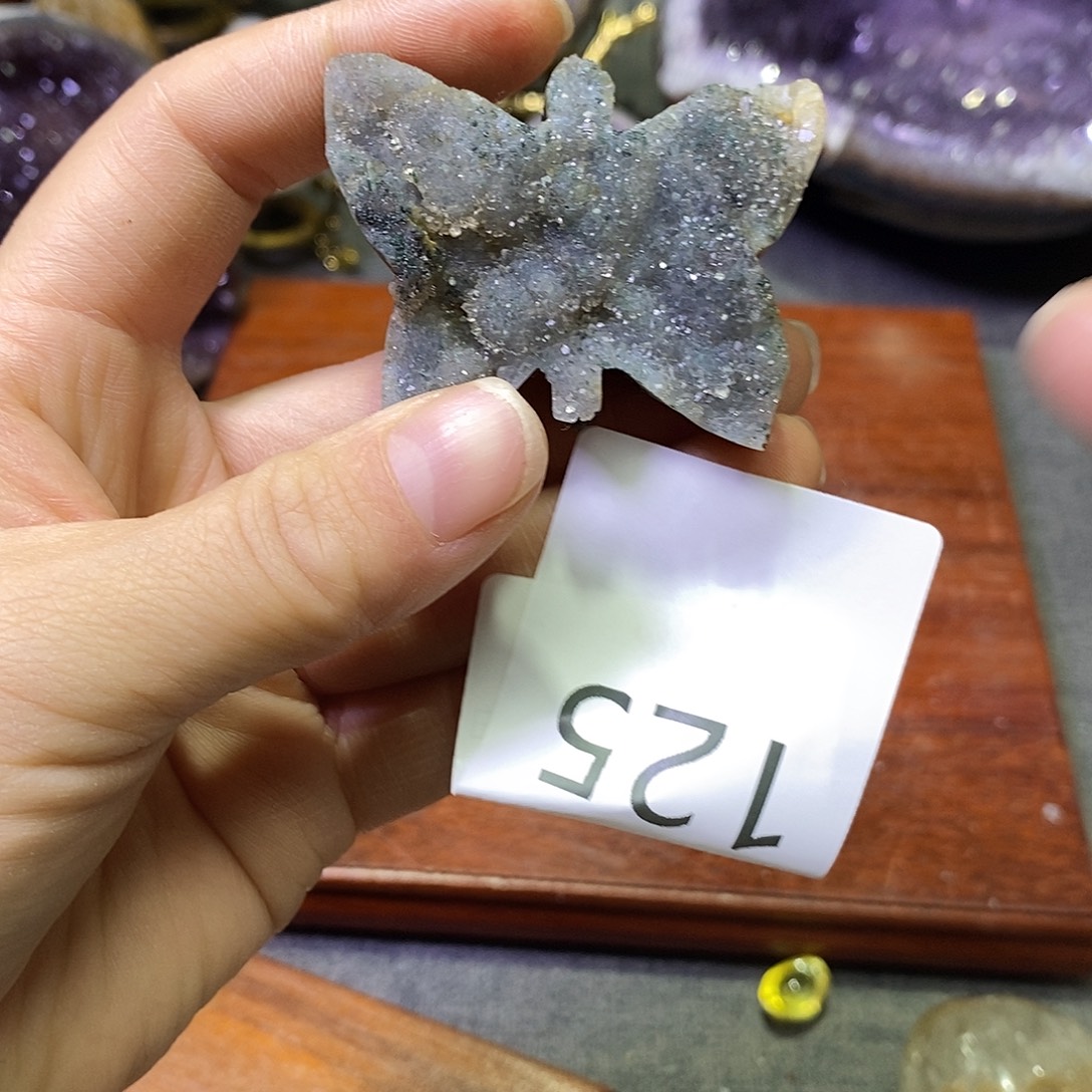 紫晶珠宝半成品未镶嵌