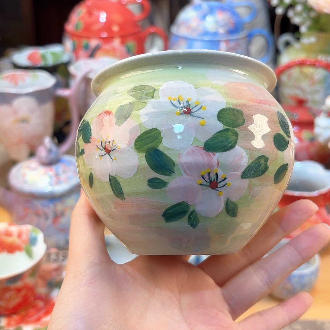 景德镇手绘高温釉下彩陶瓷茶具