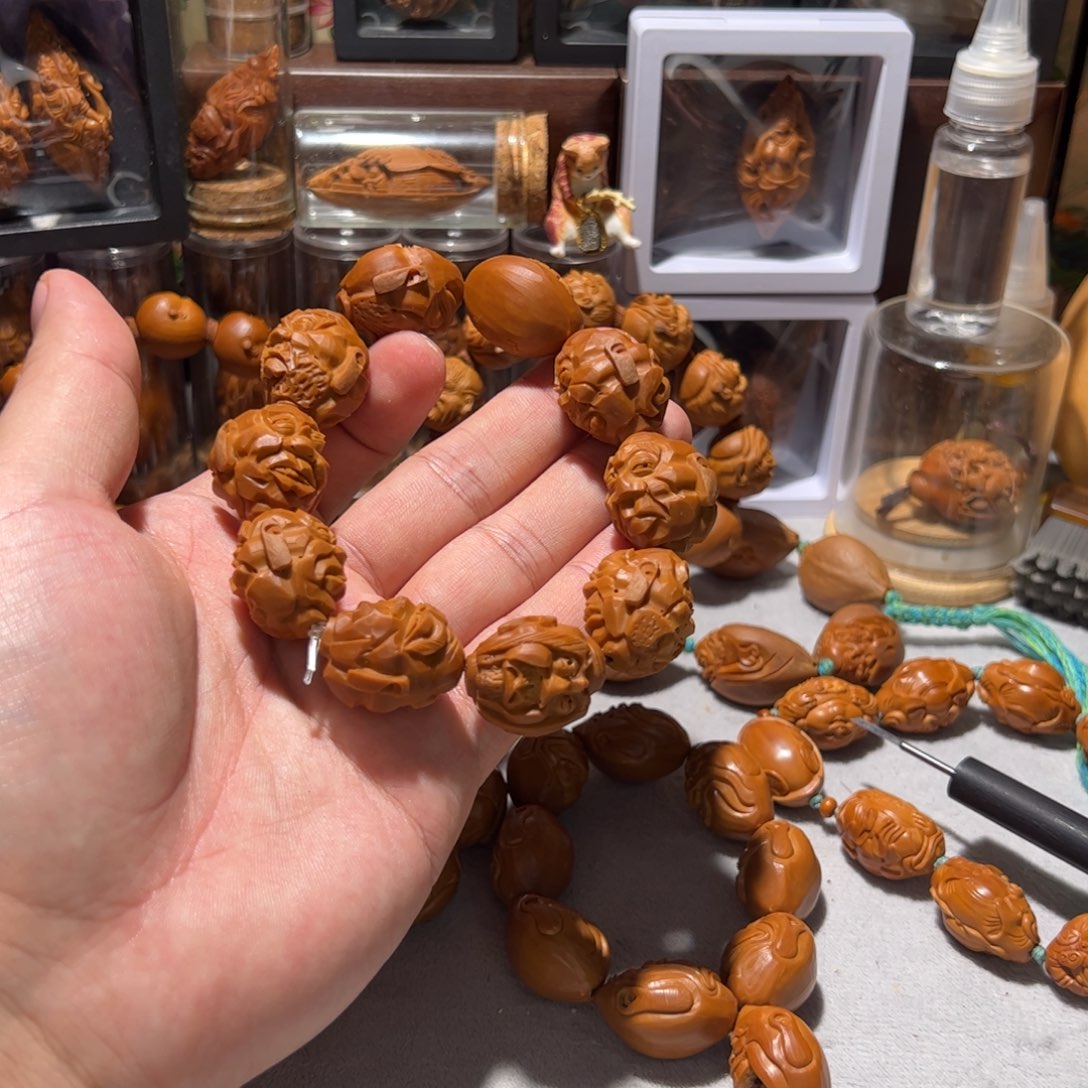 8***2手串/手链橄榄核手工苦蝉十八罗汉