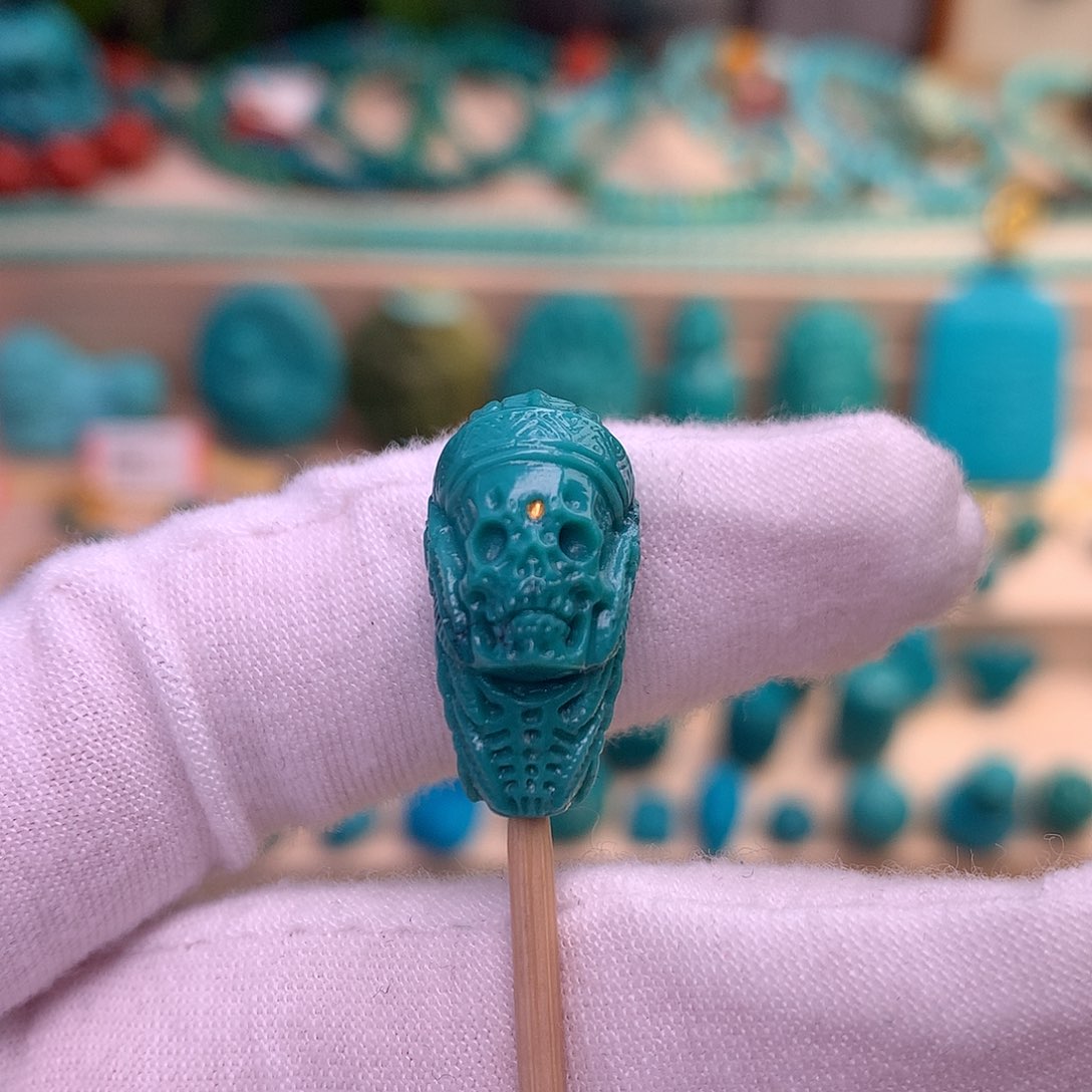 绿松石珠宝半成品未镶嵌