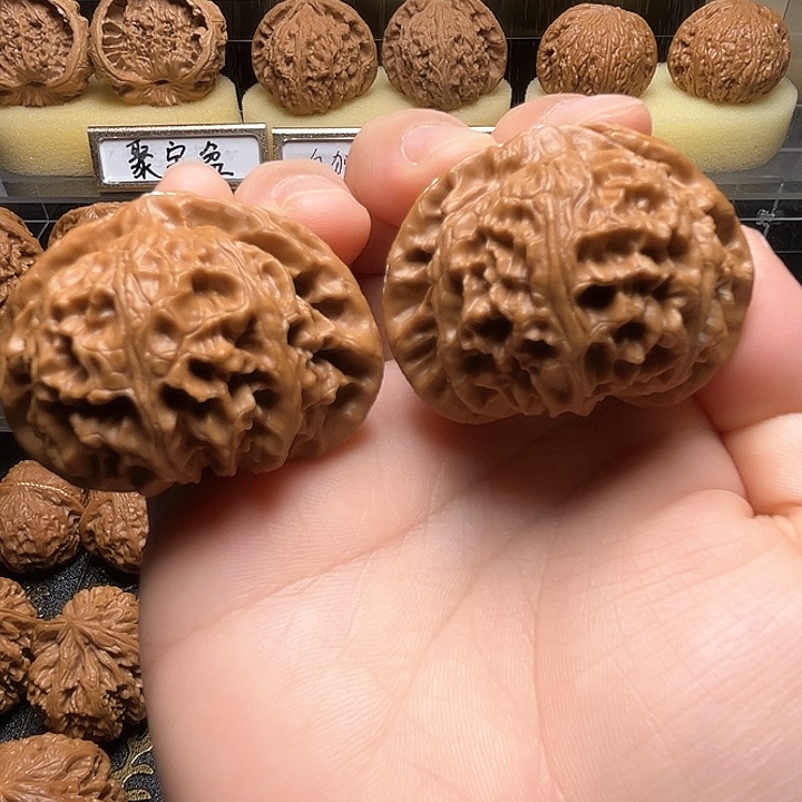 把件文玩核桃宫灯狮子头45