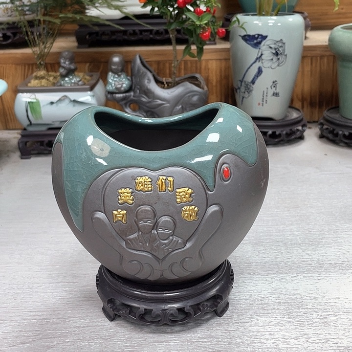 双12陶瓷花盆紫砂花盆福利抢购