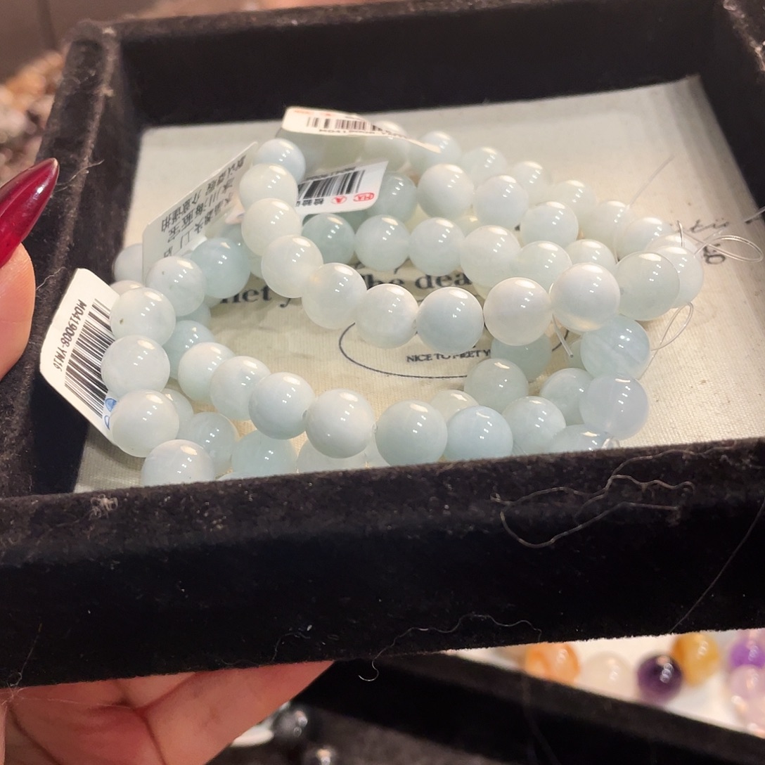 手链未镶嵌水晶海蓝宝