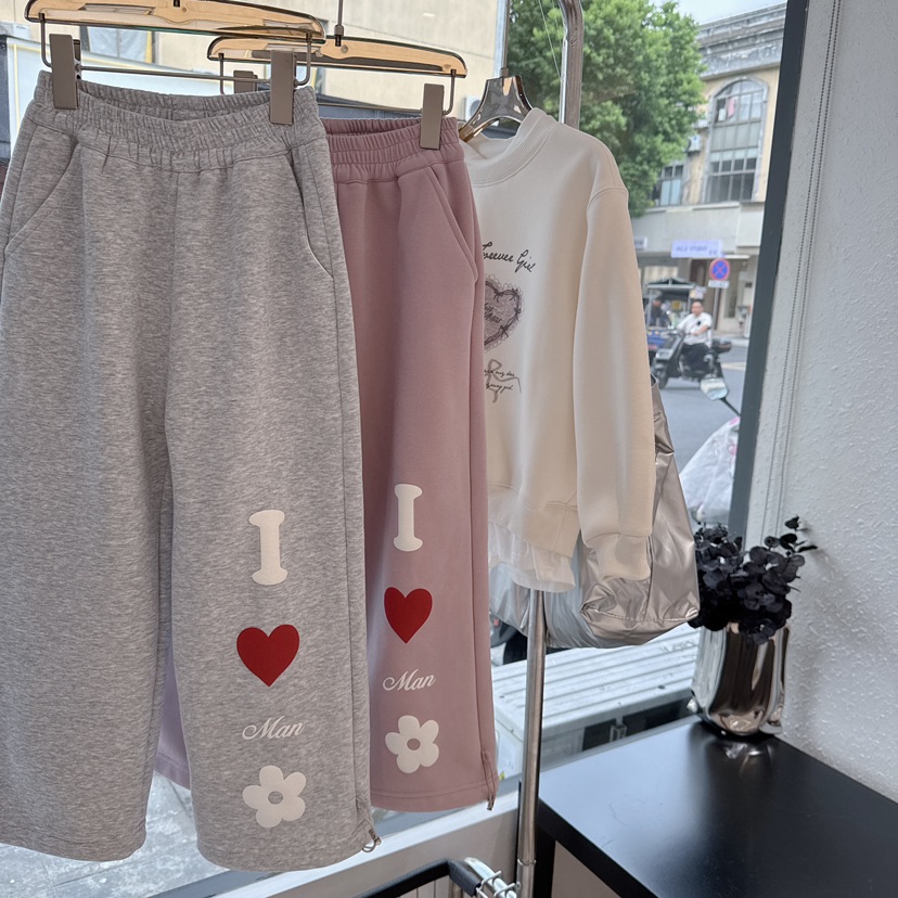 Alice•25冬~两色 立体印加绒针织裤85821