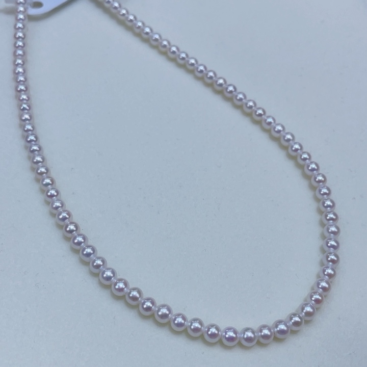 淡水珍珠4爆亮赛天女基本正圆小灯泡银S925镶嵌